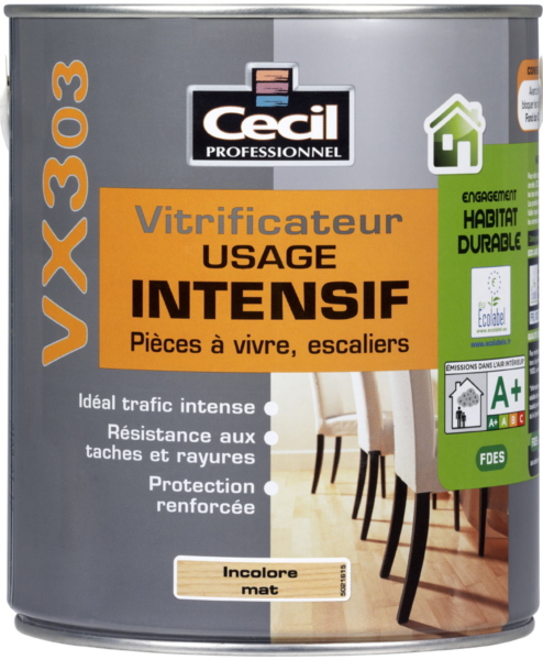 Vitrificateur Intensif Cecil VX303 Incolore Sat 1L 